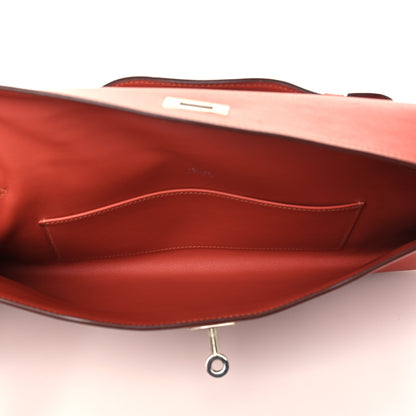 Hermes Swift Kelly Longue Clutch Pochette Rosy 5 of 7