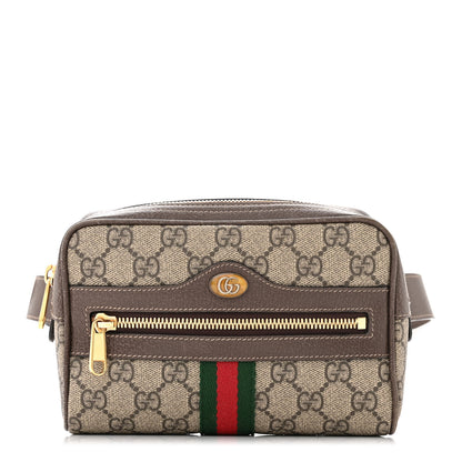 Gucci GG Supreme Monogram Web Small Ophidia Belt Bag 95/38 Dark Brown 1 of 12