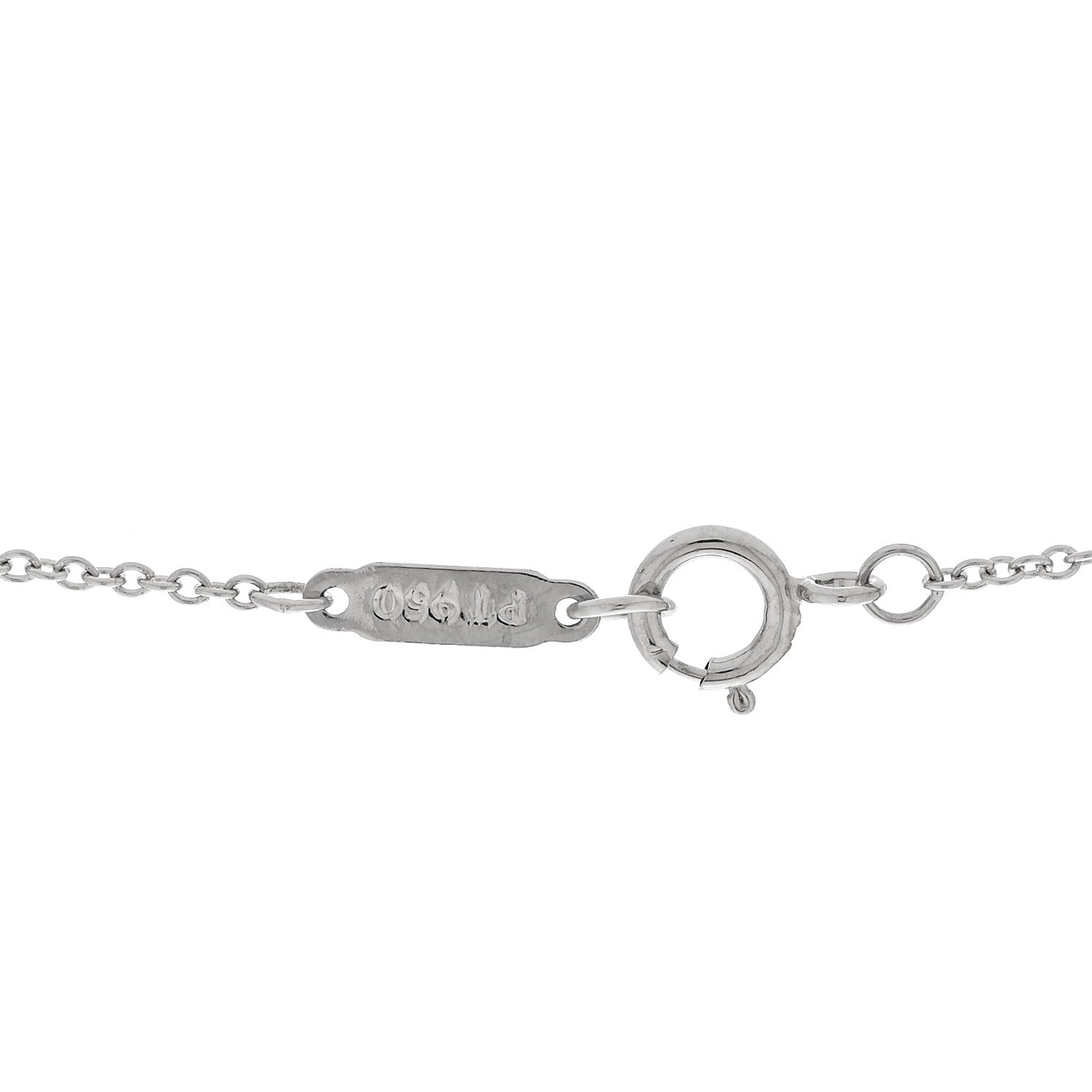 Tiffany Platinum Diamond Letters Q Pendant Necklace 5 of 6