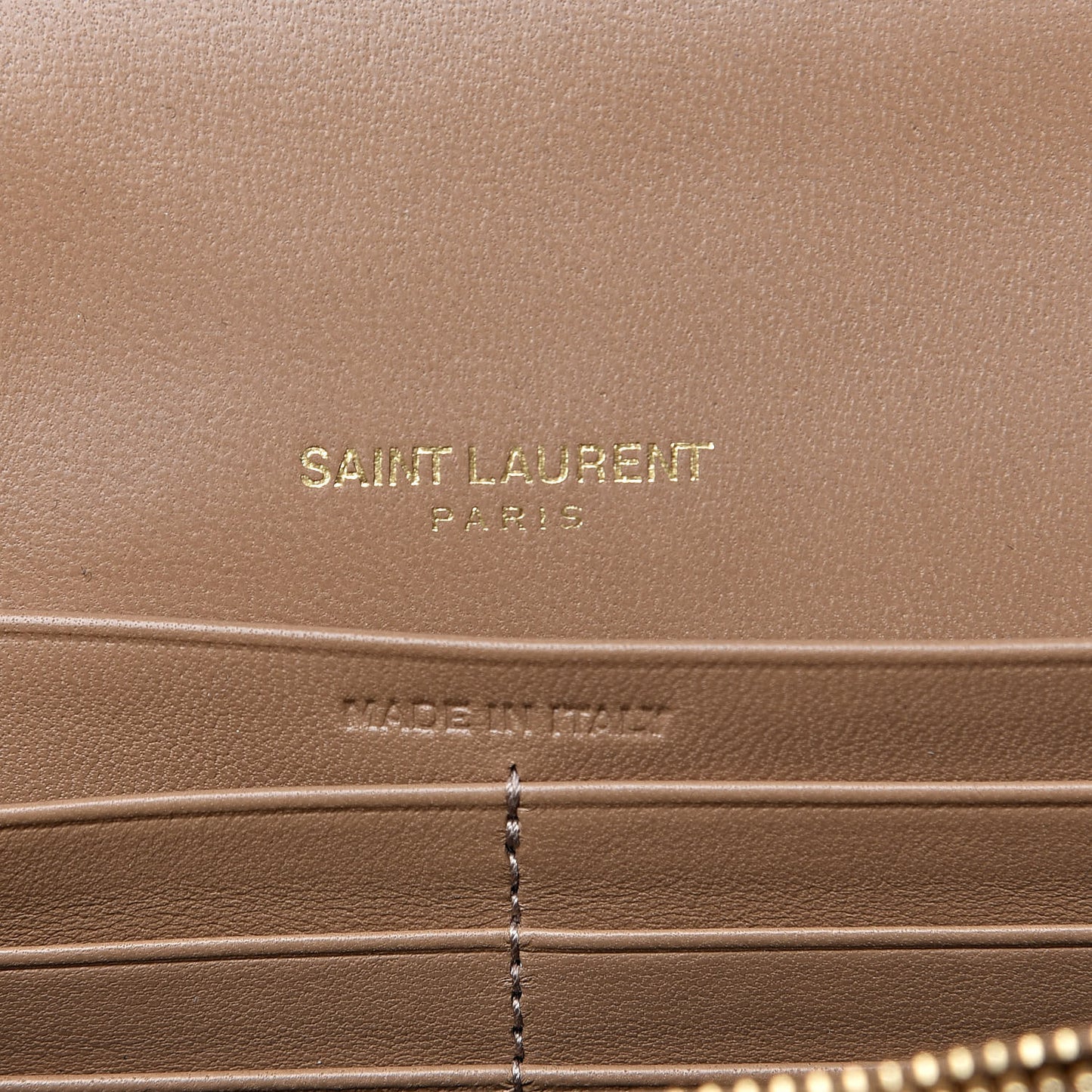 Lambskin Matelasse Monogram Vicky Chain Wallet Peru