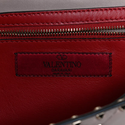 Valentino Garavani Lambskin Rockstud Spike Wallet on Chain Poudre 6 of 10