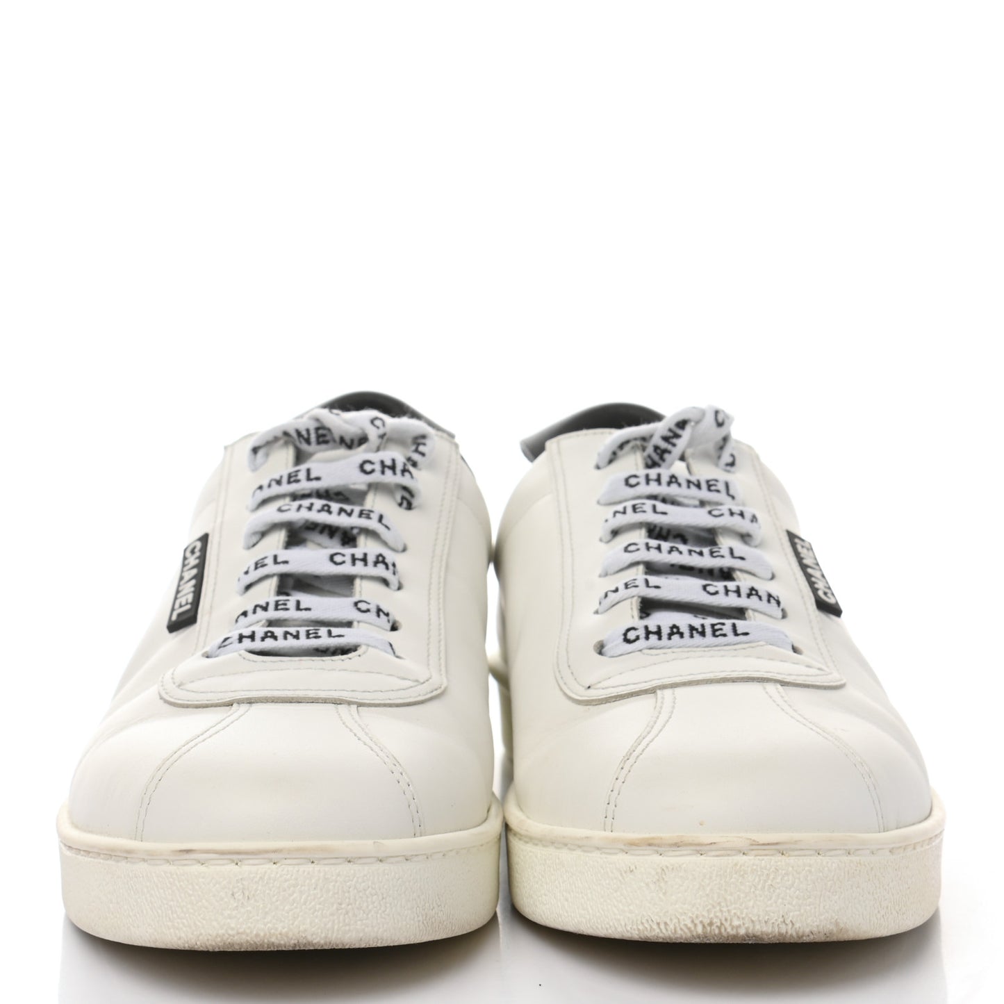 Calfskin CC Womens Sneakers 41.5 White