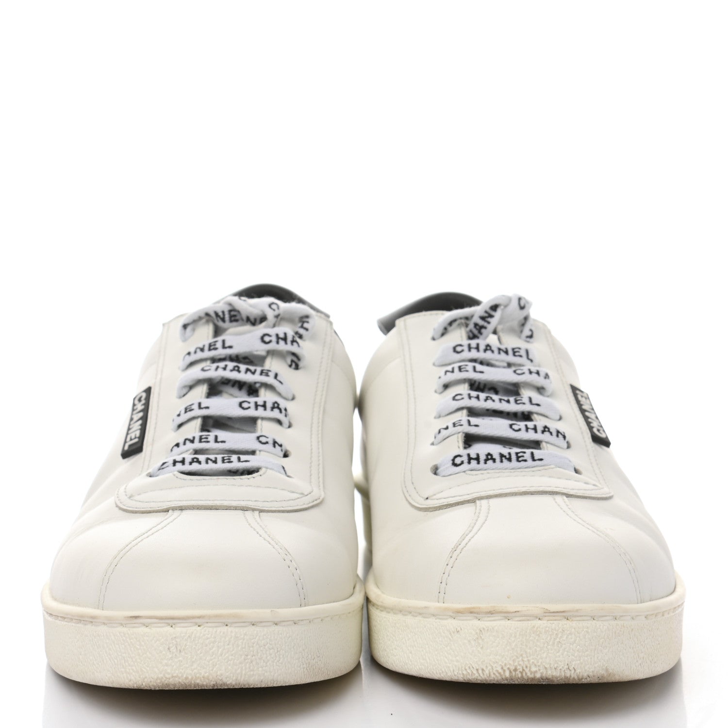 Chanel Calfskin CC Womens Sneakers 41.5 White 2 of 9