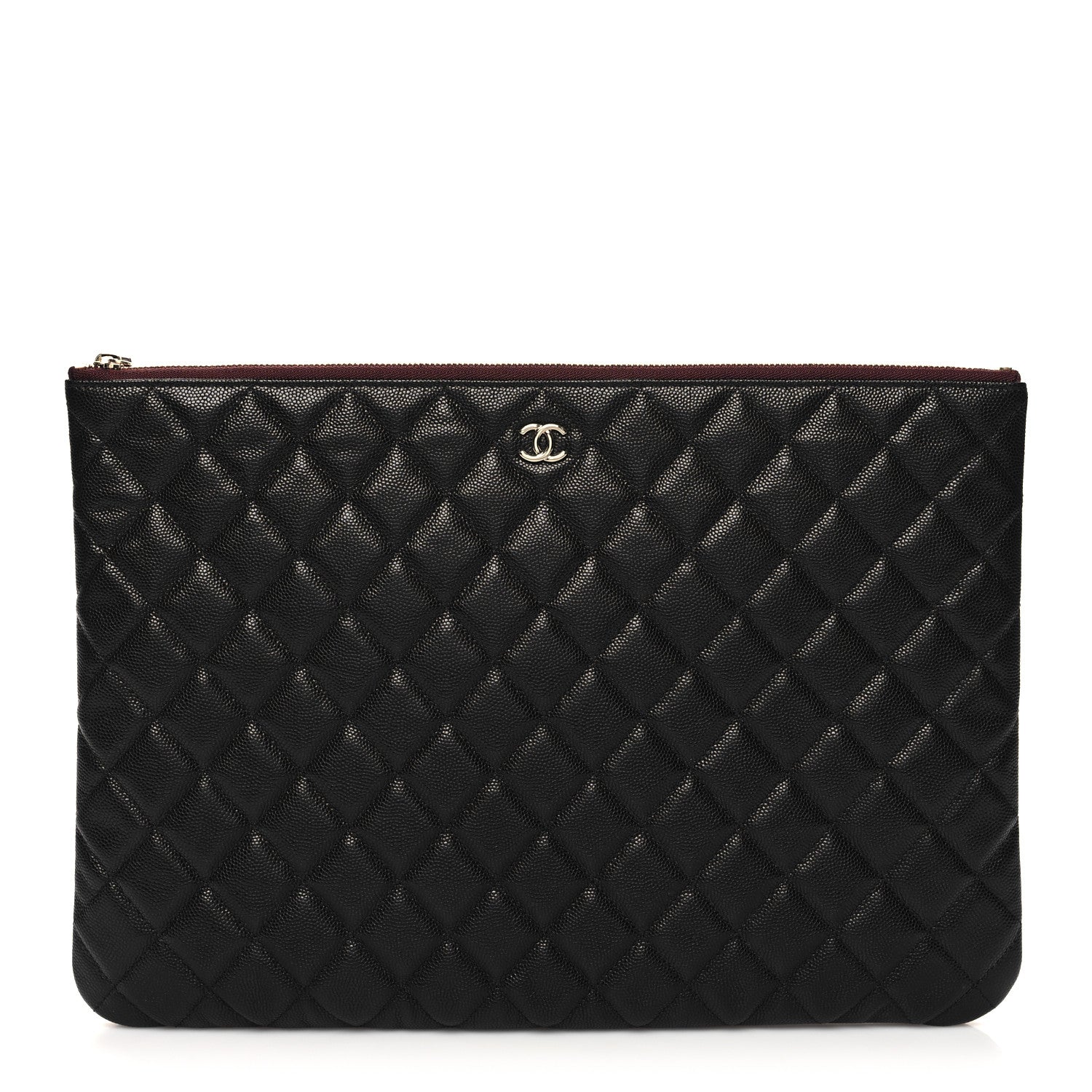 Chanel Caviar Quilted Large Cosmetic Case Black 1 of 11
