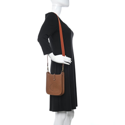 Hermes Taurillon Clemence Amazone Evelyne TPM Gold Cuivre 2 of 10