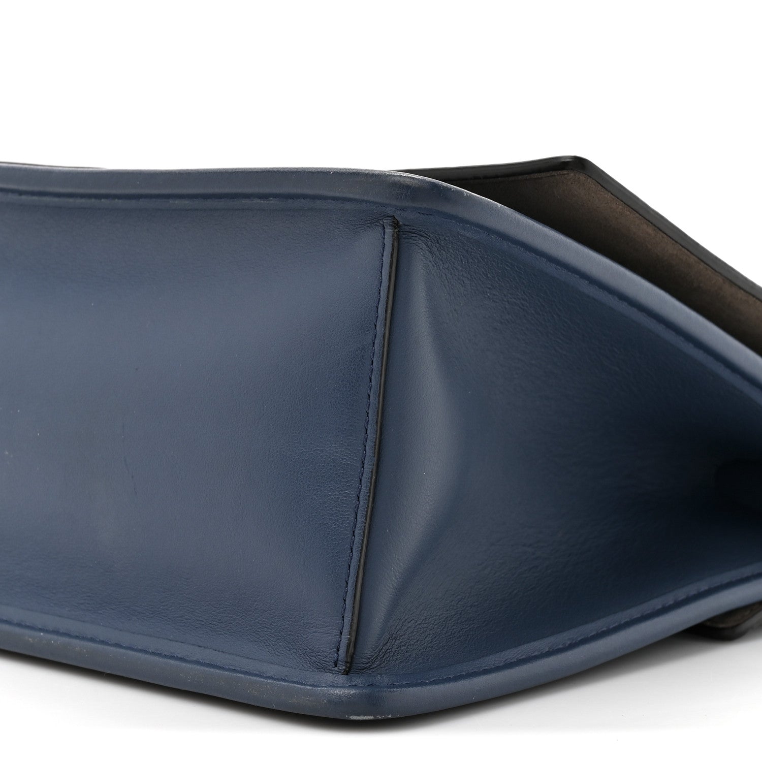 Fendi Vitello Century Opaco F is Fendi Kan I Shoulder Bag Blu Scuro 9 of 19