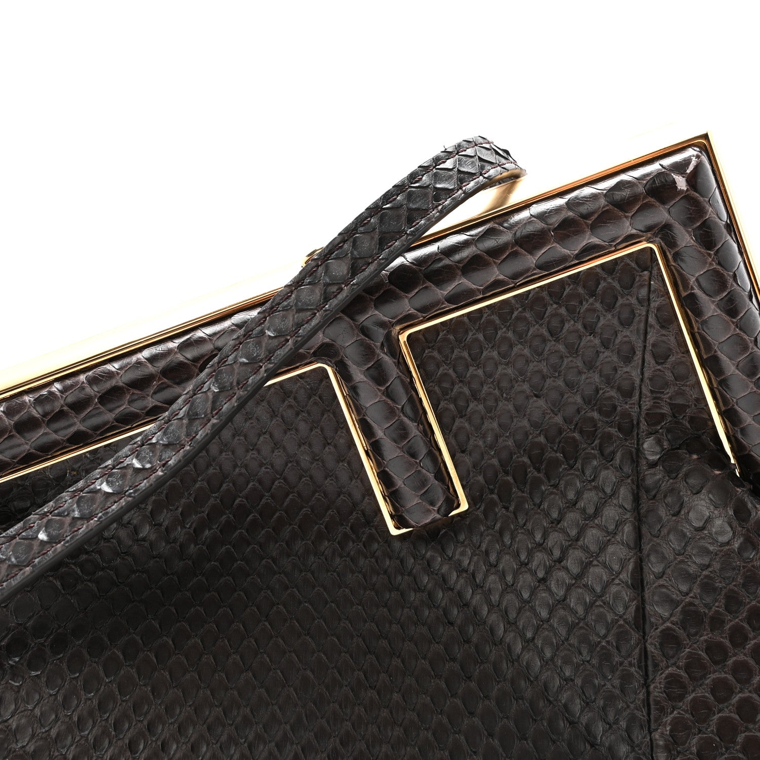 Fendi Snakeskin Small Fendi First Brown 1888097 – FASHIONPHILE