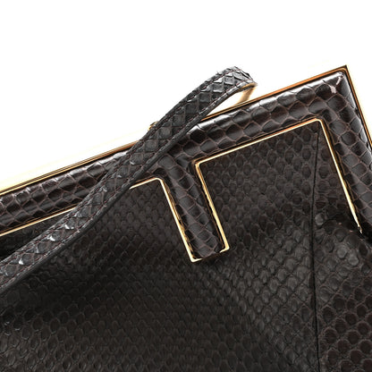 Fendi Snakeskin Small Fendi First Brown 8 of 10