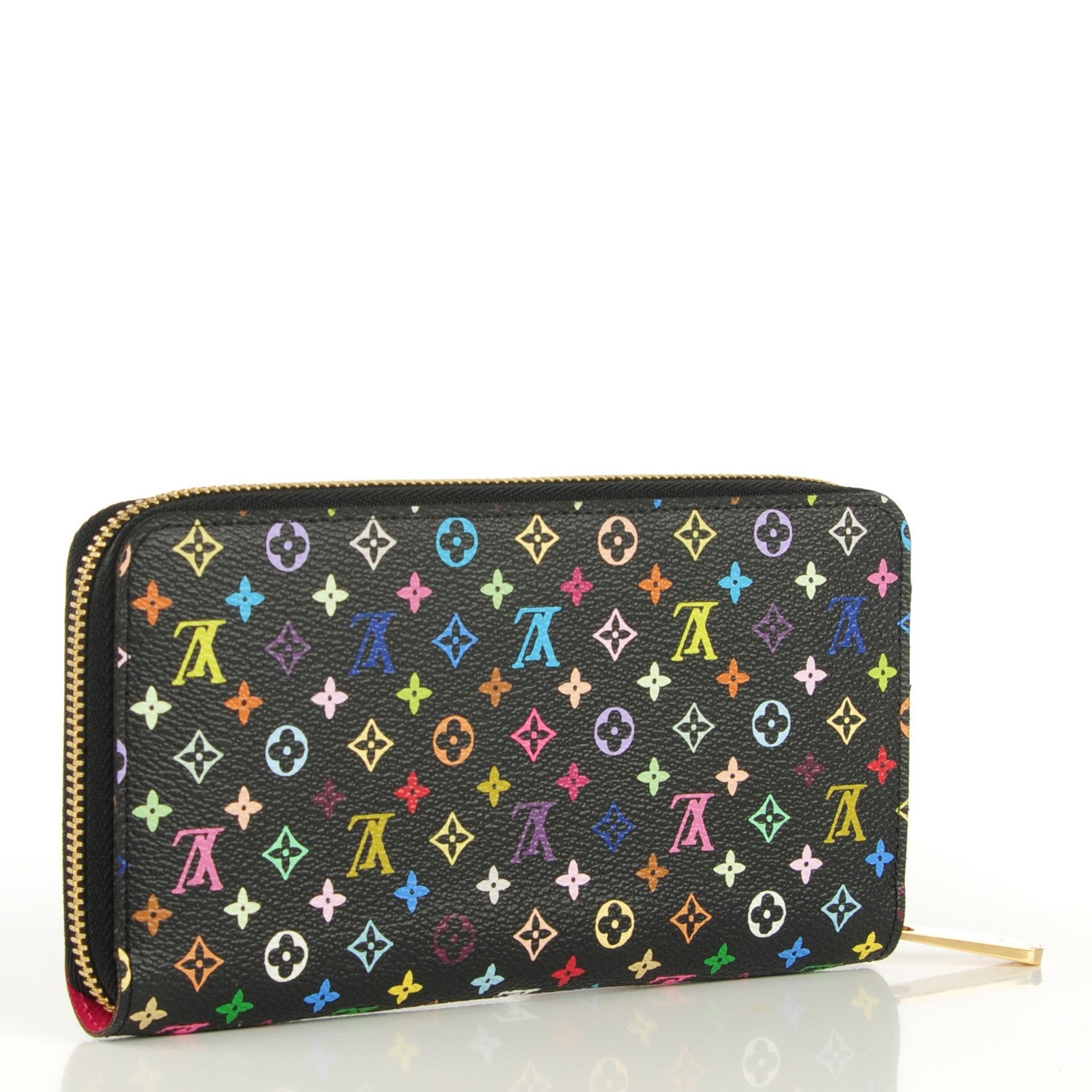 Louis Vuitton Monogram Multicolor Zippy Wallet Black Grenade 3 of 7