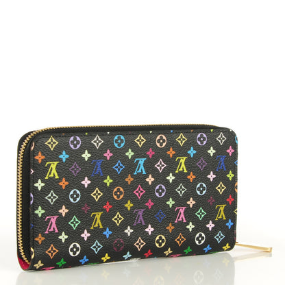 Louis Vuitton Monogram Multicolor Zippy Wallet Black Grenade 3 of 7