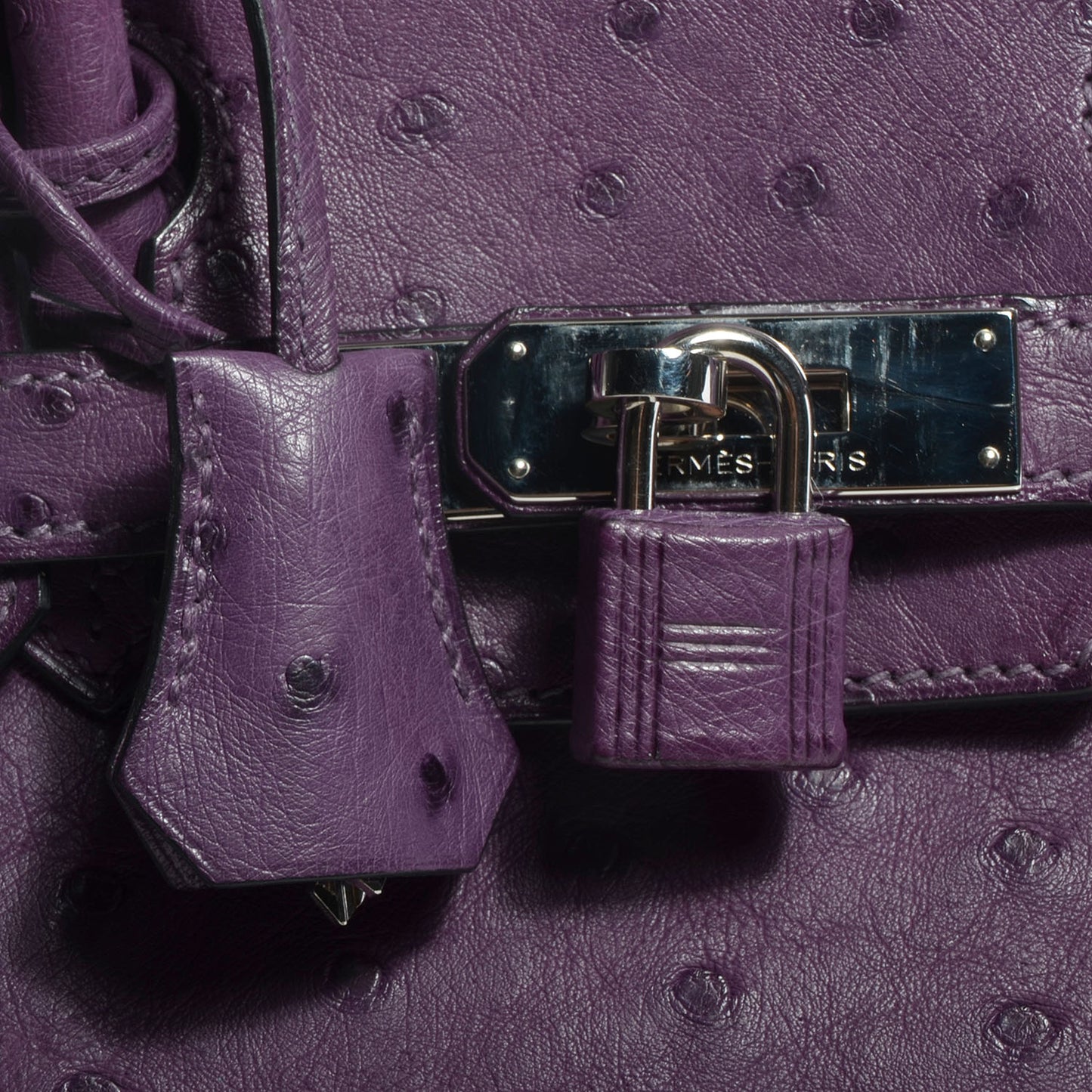 Ostrich Birkin 30 Violine
