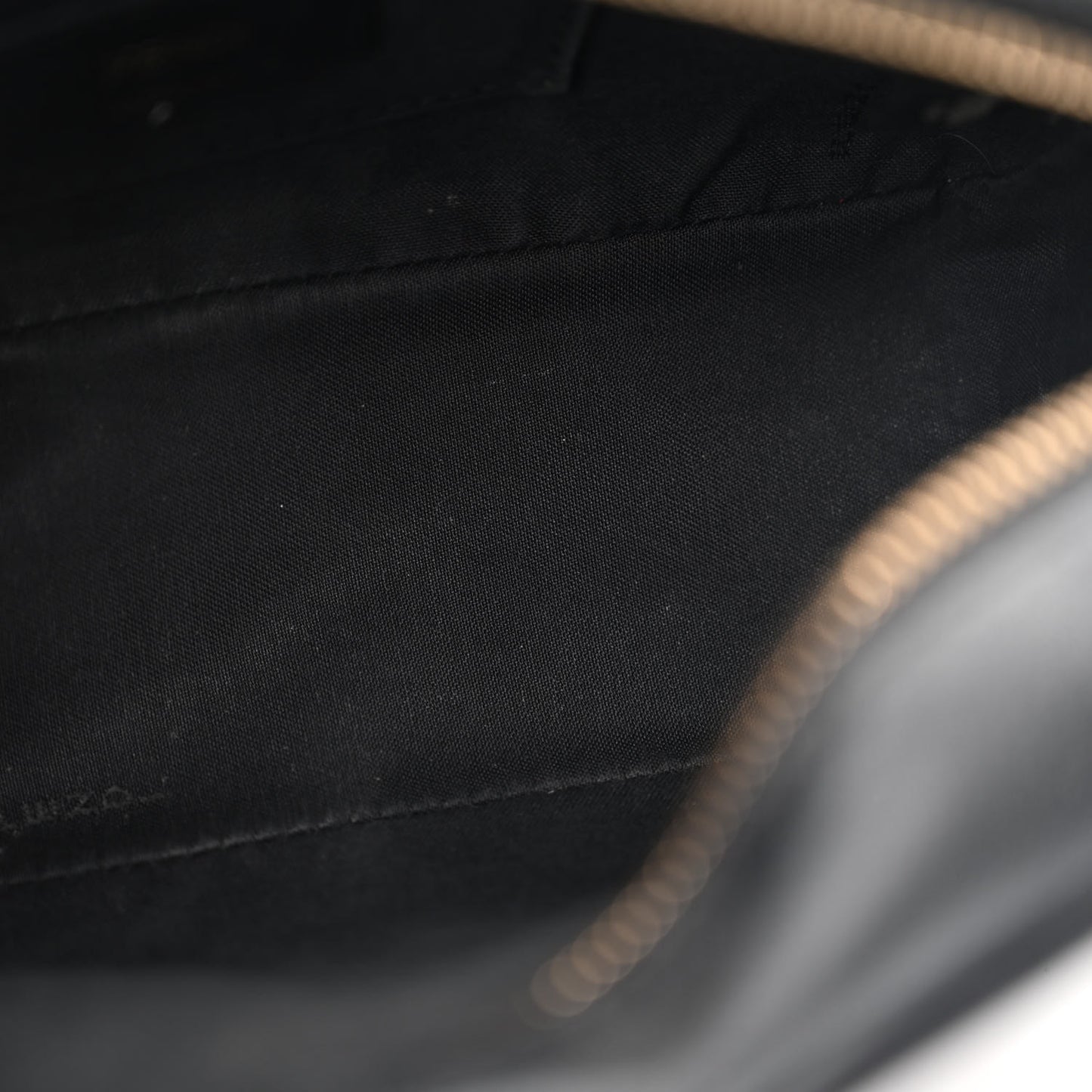 Glazed Fabric Vitello Century F is Fendi FF 1974 Stamp Patch Camera Case Mogano Panna Black