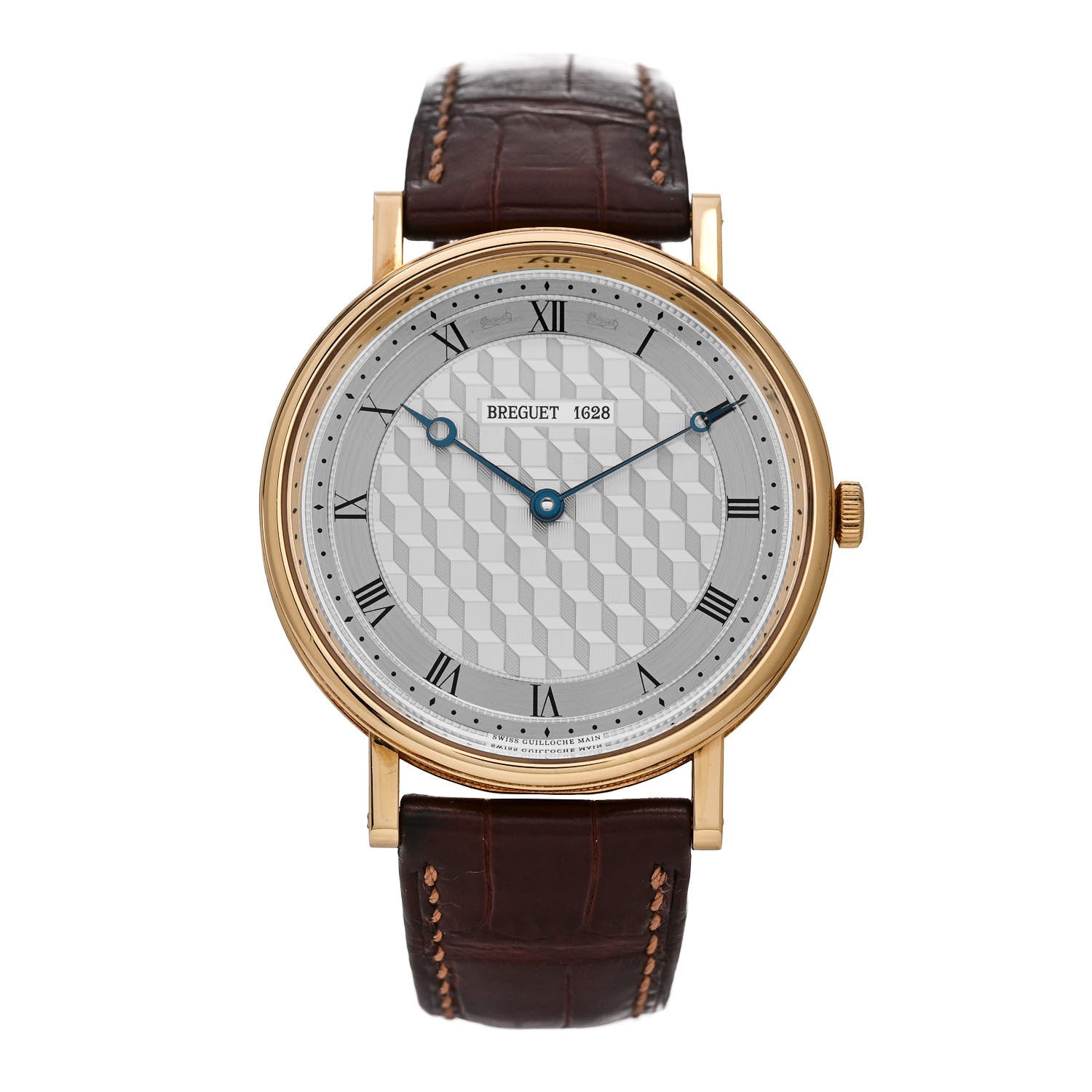 Breguet 18K Yellow Gold Alligator 41mm Classique Manual Winding Watch 5967BA/11/9W6 1 of 4