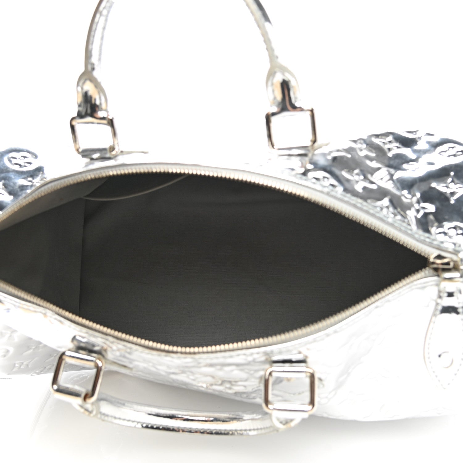 Louis Vuitton Monogram Miroir Speedy 35 Silver 5 of 13