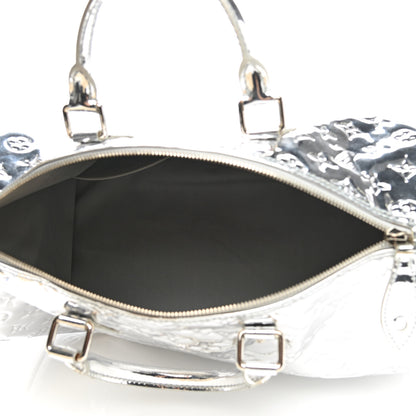 Louis Vuitton Monogram Miroir Speedy 35 Silver 5 of 13