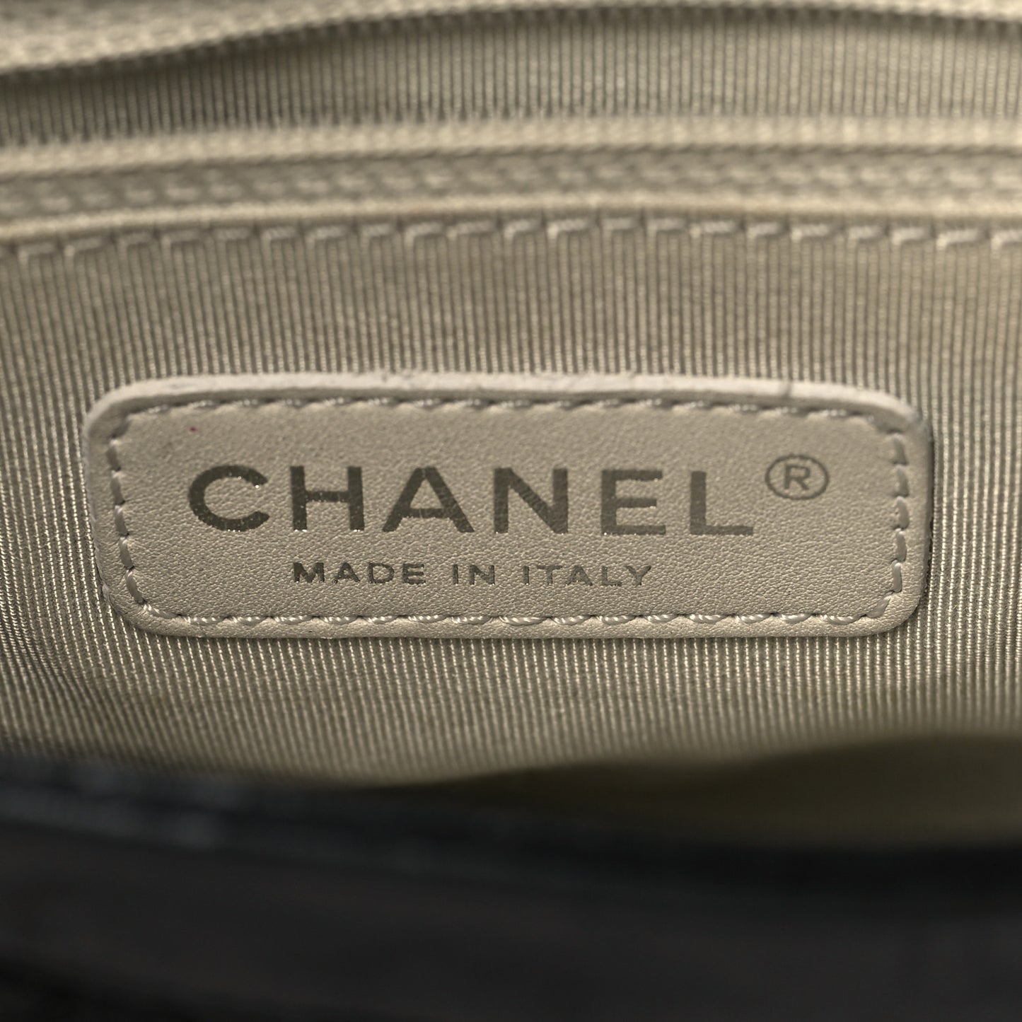 Washed Lambskin Quilted Mini Chain Around Flap Black