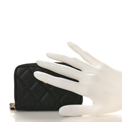 Chanel Caviar Quilted Classic Zipped Coin Purse Black 2 of 10