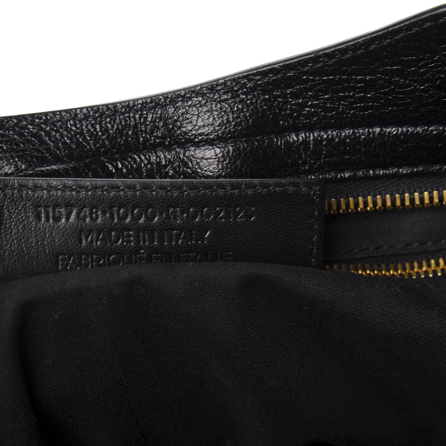 Chevre Gold Metallic Edge Hardware City Black