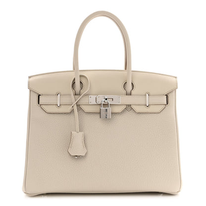 Hermes Togo Swift Canvas 3 in 1 Birkin 30 Craie 1 of 16