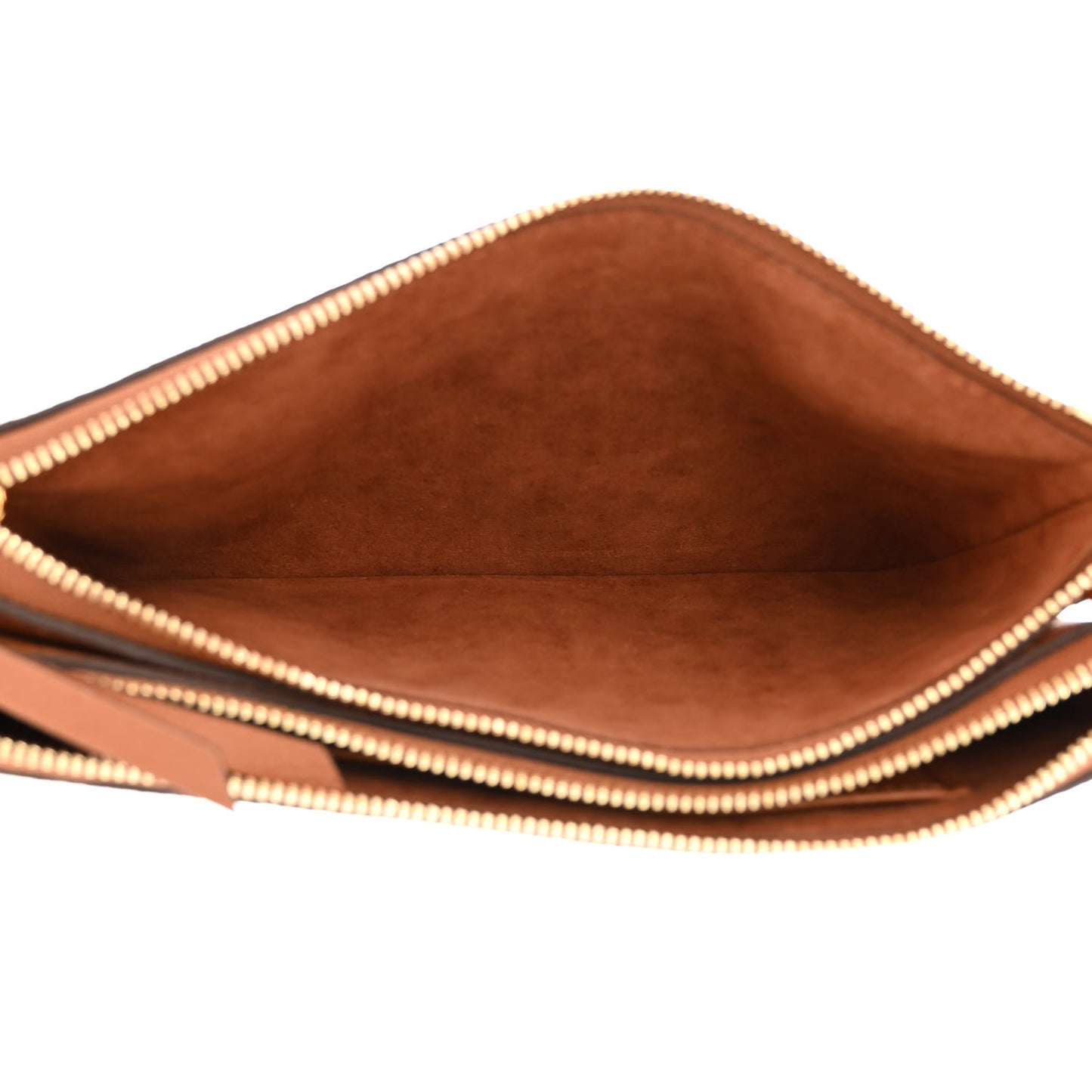 Empreinte Monogram Giant Double Zip Pochette Caramel