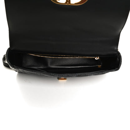 Christian Dior Calfskin Cannage Medium Caro Bag Black 9 of 12