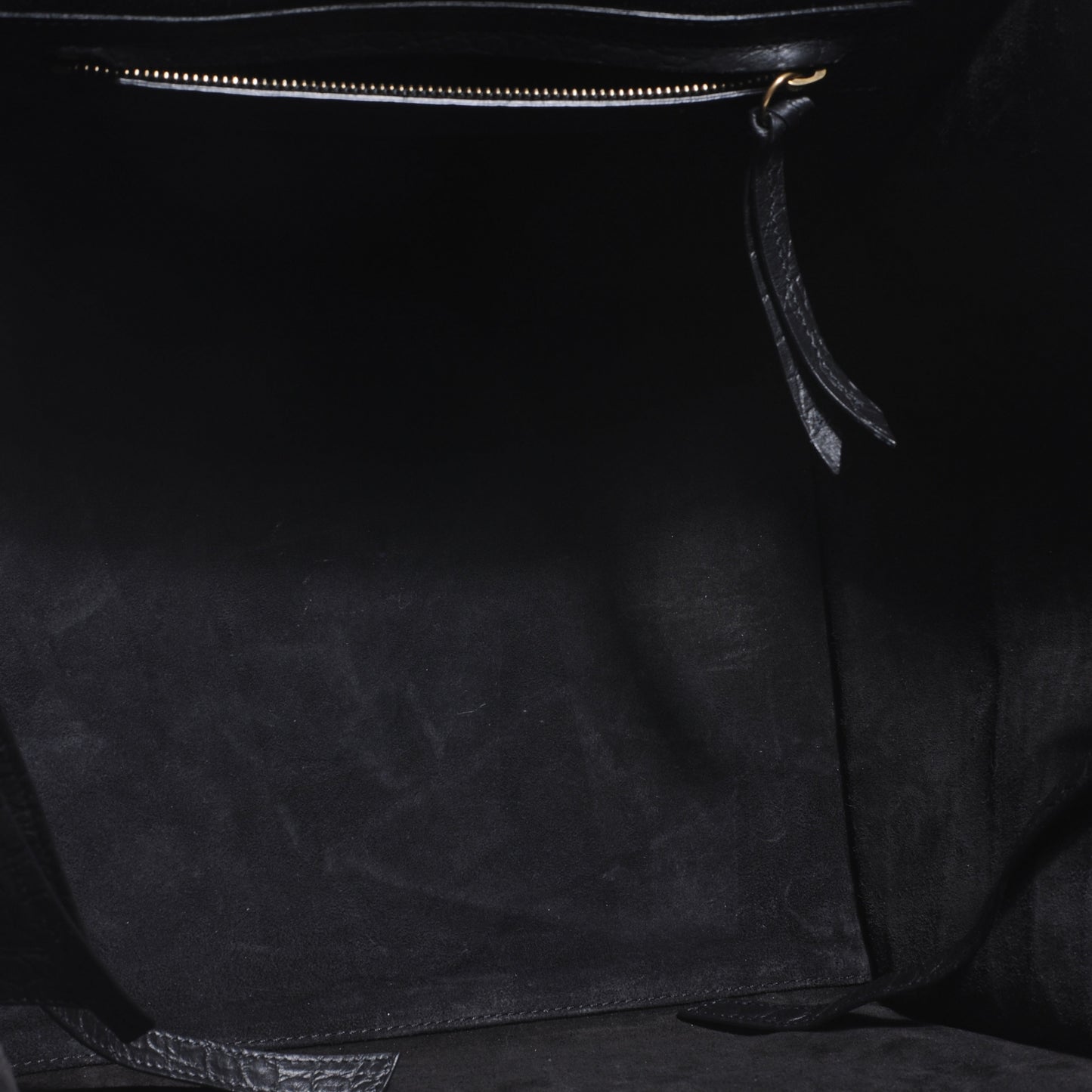 Crocodile Embossed Small Phantom Luggage Black