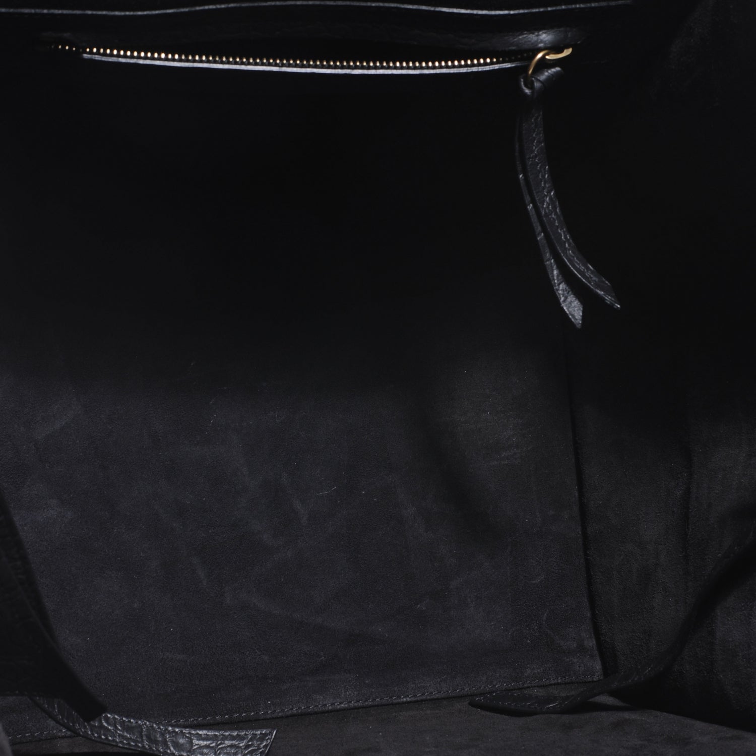 Celine Crocodile Embossed Small Phantom Luggage Black 5 of 7