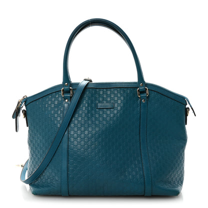 Gucci Soft Microguccissima Dome Satchel Deep Cobalt 1 of 10