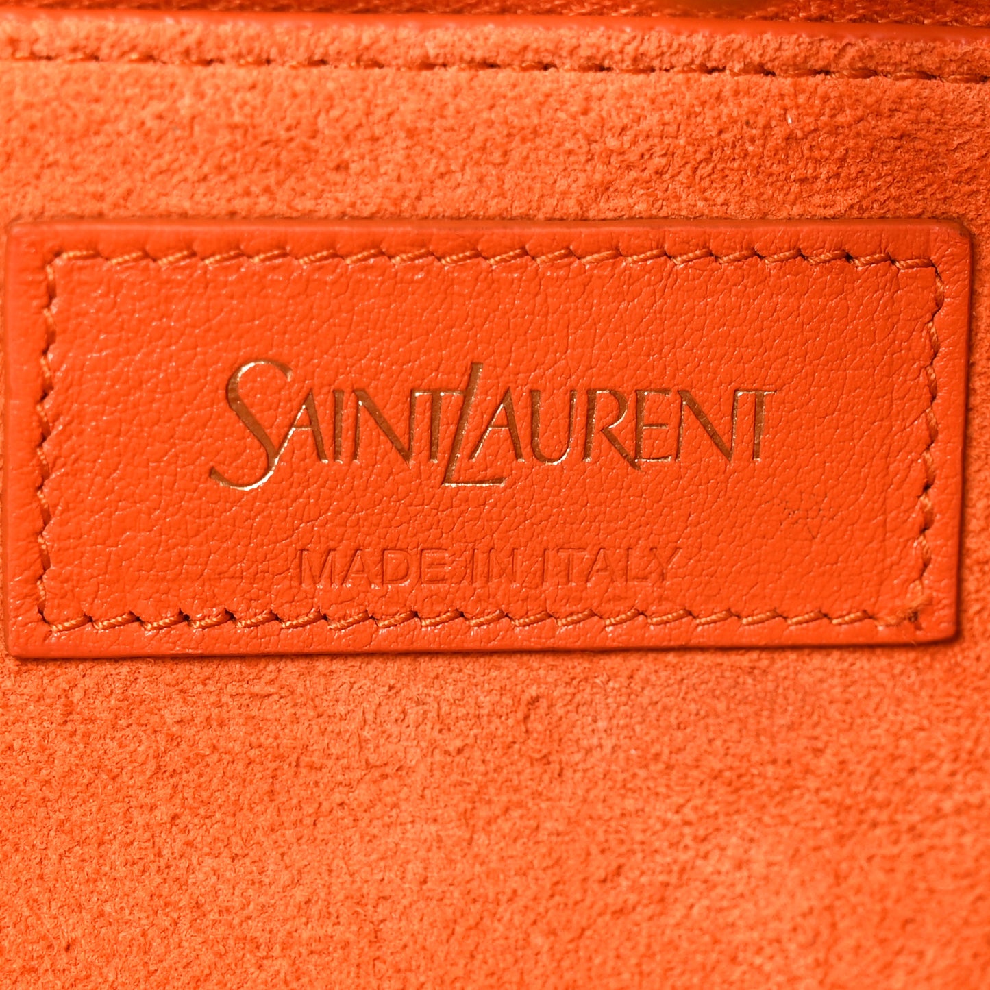 Calfskin Y Tote Mandarin Glow Mandarin Glow