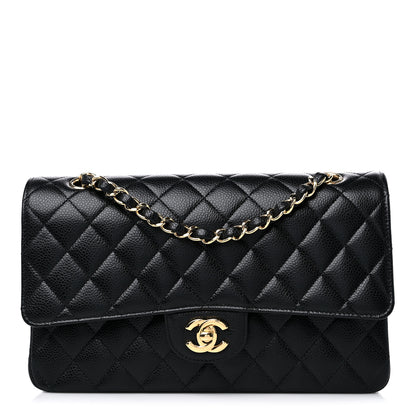 Chanel Caviar Quilted Medium Double Flap Black 1 of 10