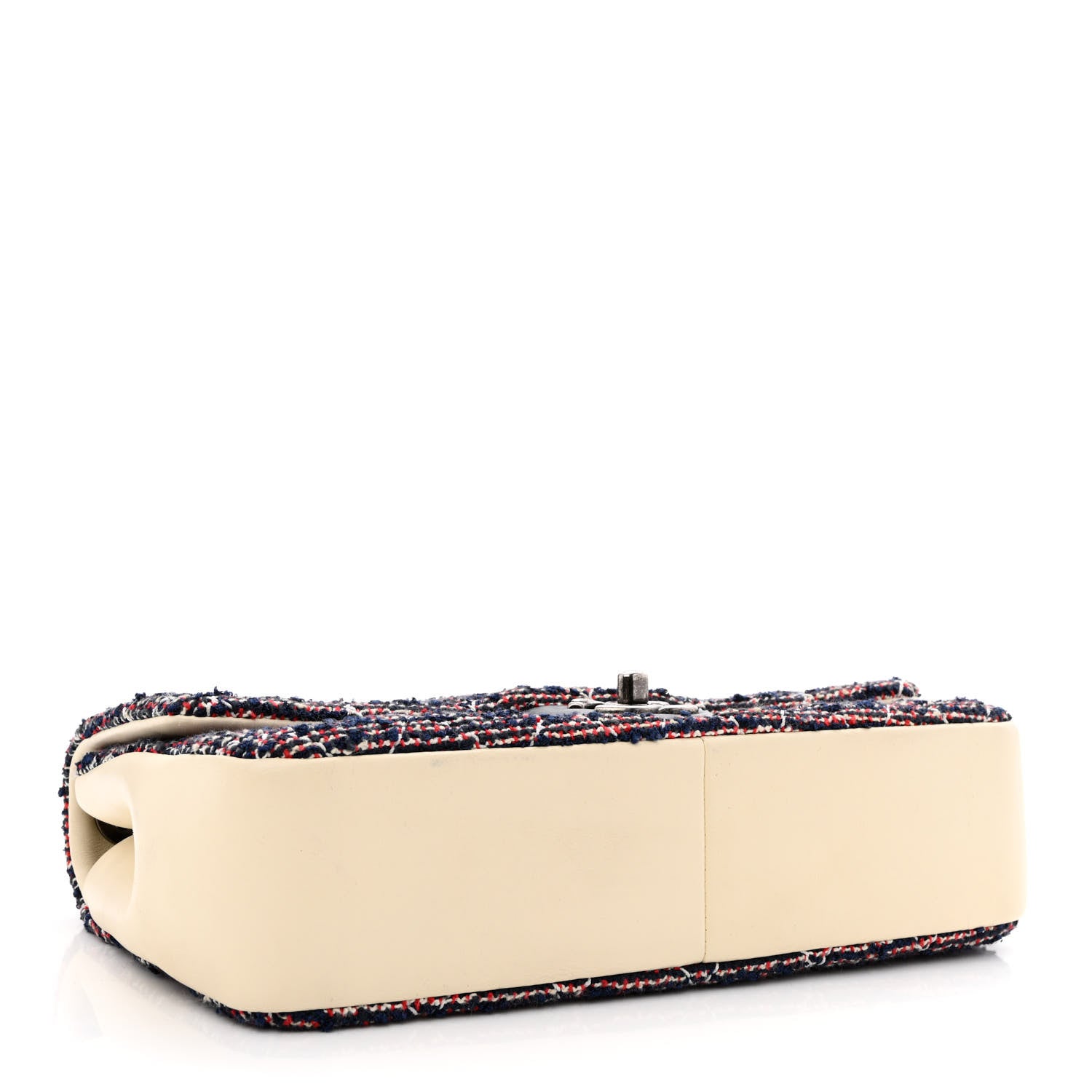 Chanel Tweed Quilted Medium Single Flap Blue Multicolor 4 of 10