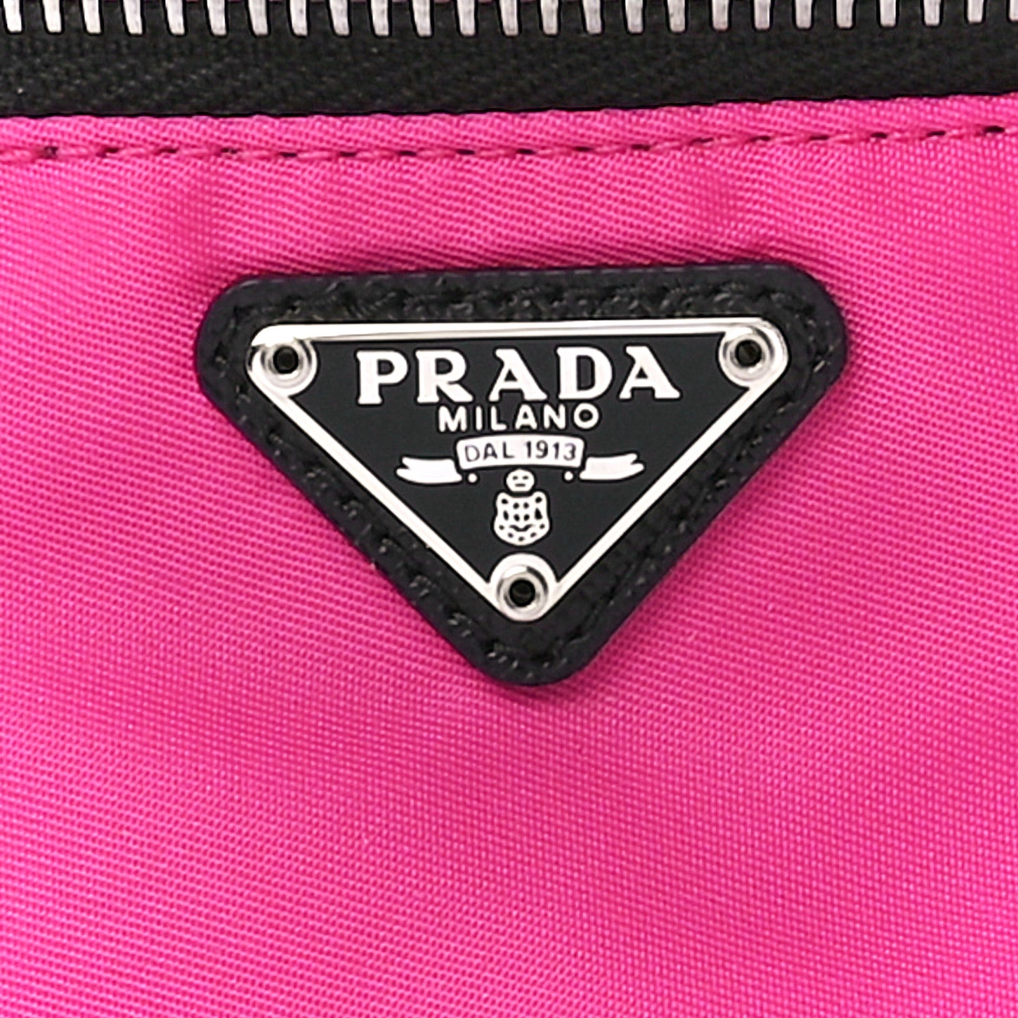 Prada Tessuto Nylon Wrist Pouch Fuxia 7 of 11