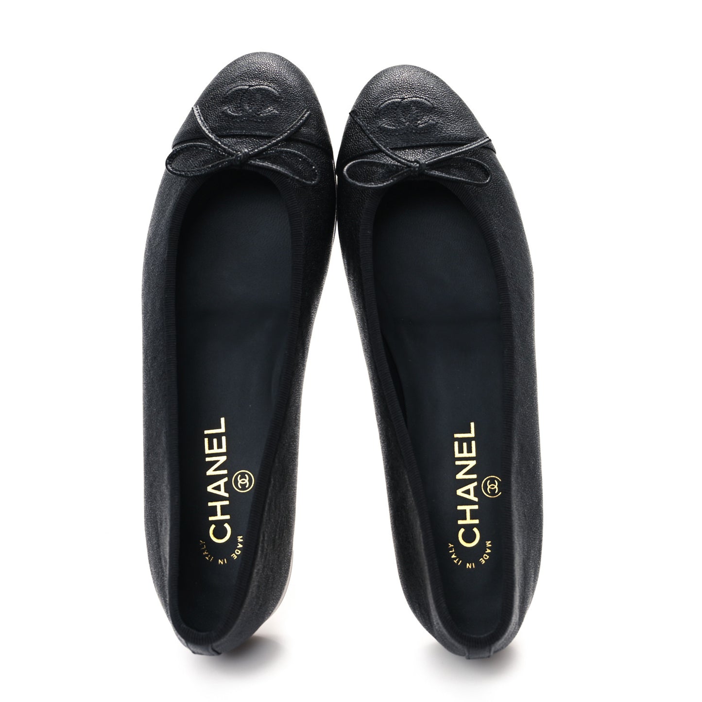 Caviar CC Cap Toe Ballerina Flats 41 Black