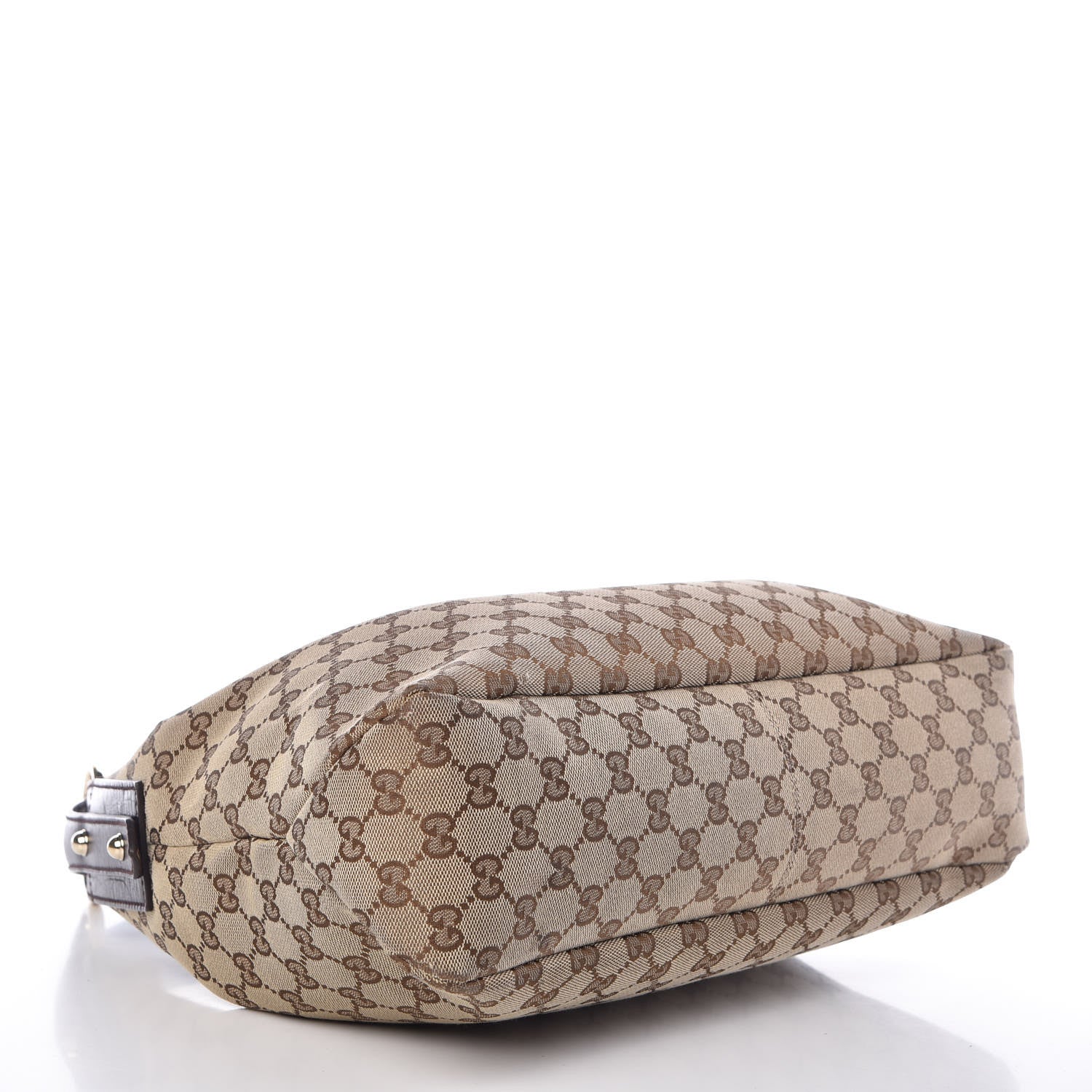 Gucci Monogram Medium Horsebit Chain Hobo Dark Brown 4 of 15