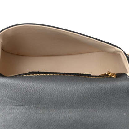 Louis Vuitton Grained Calfskin LV Pont 9 Soft PM Black 5 of 10