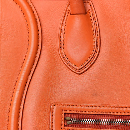 Celine Smooth Calfskin Mini Luggage Bright Orange 25 of 32
