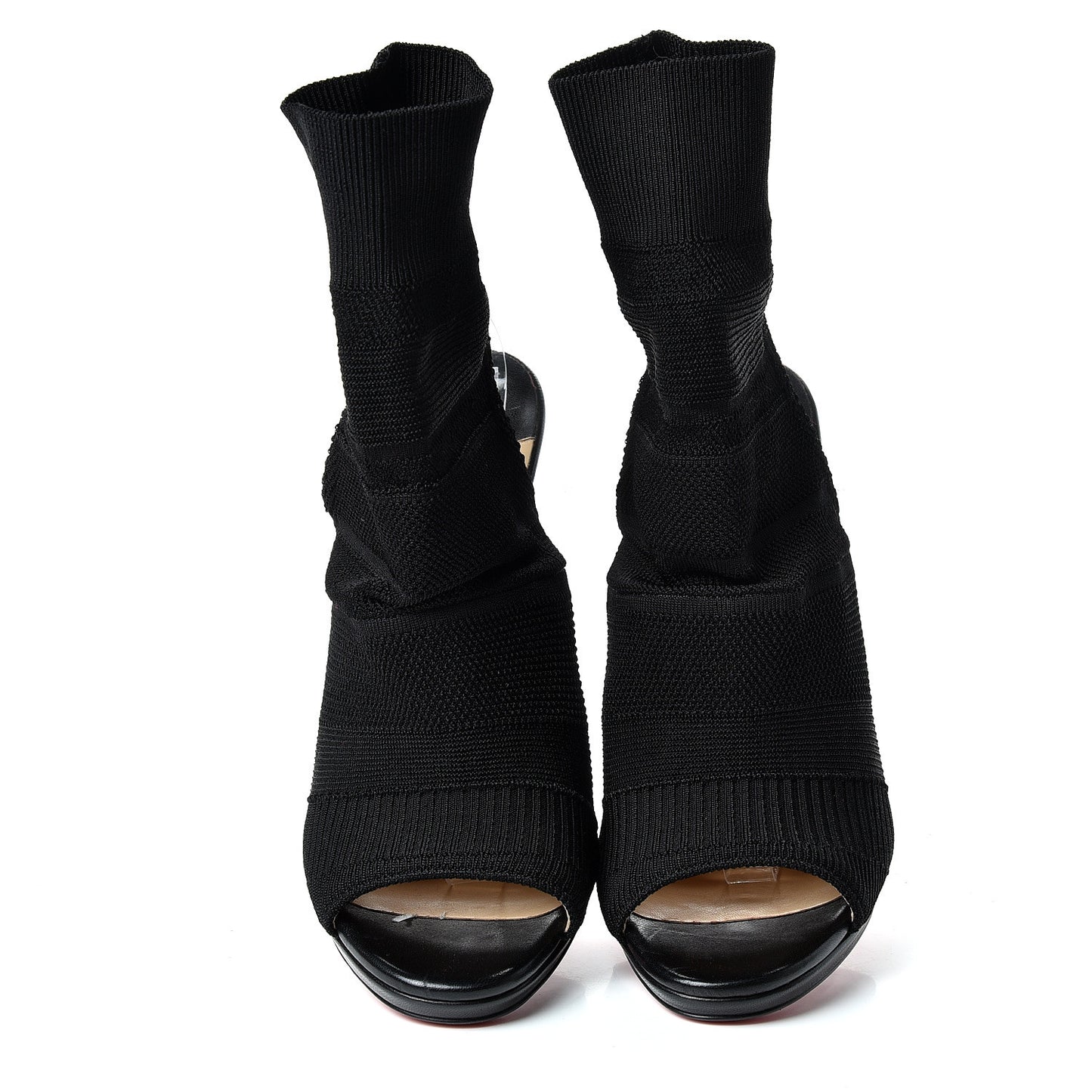 Maille Tricot Nappa Cheminene 120 Sock Ankle Boots 40 Black