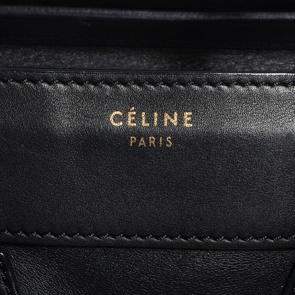 Celine Smooth Calfskin Mini Luggage Black 9 of 9