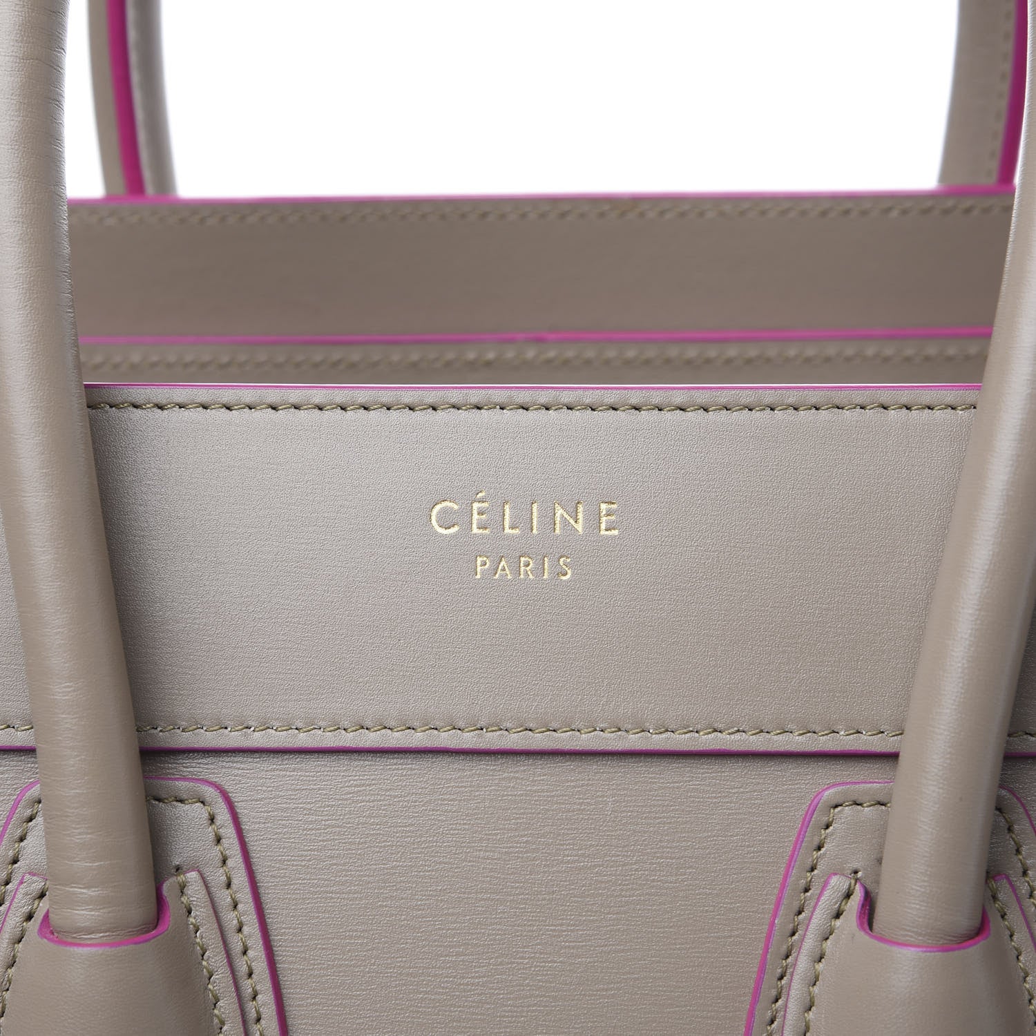 Celine Smooth Calfskin Mini Luggage Beige 7 of 9