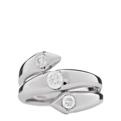 Parker & West by FASHIONPHILE Platinum Diamond .54ctw Wrap Ring 53 6.5 1 of 5
