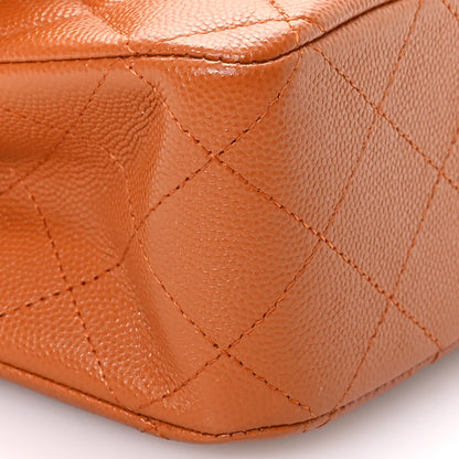 Chanel Caviar Quilted Medium Double Flap Light Brown 9 of 10