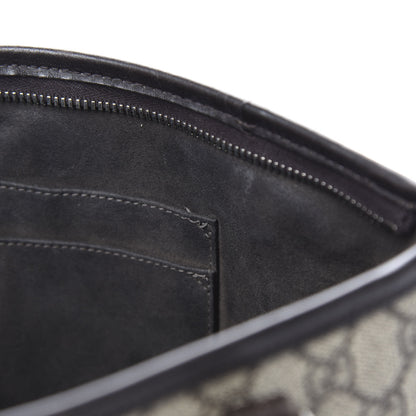 Gucci GG Supreme Monogram Small Zippered Tote Dark Brown 8 of 16