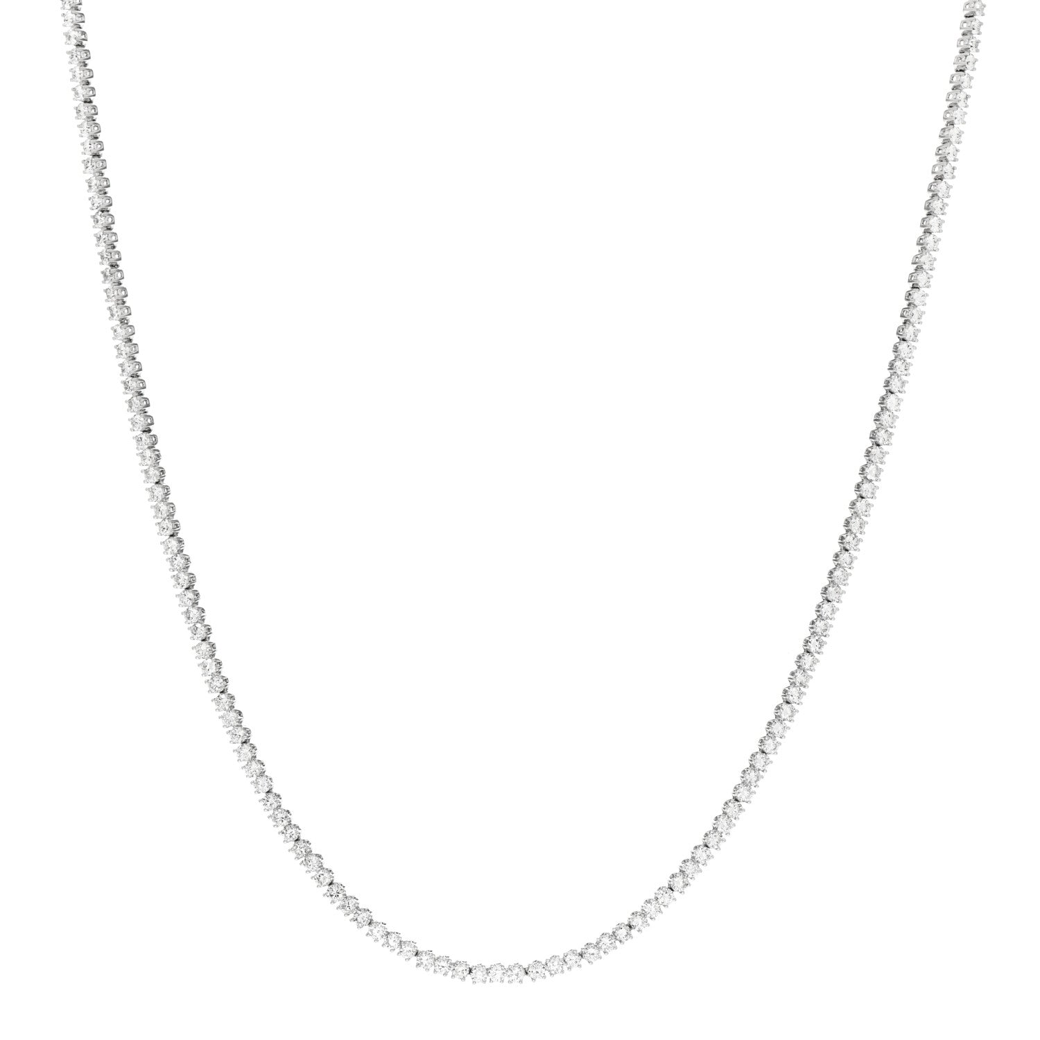 Anita Ko 18K White Gold Diamond Hepburn Choker Necklace 1 of 5