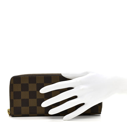Louis Vuitton Damier Ebene Clemence Wallet Cherry 2 of 7