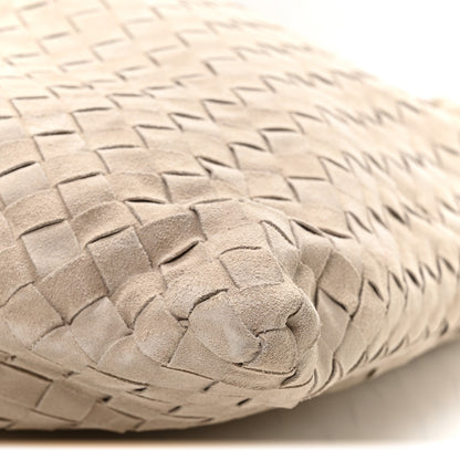 Bottega Veneta Suede Intrecciato Large Hop Ecru 10 of 10