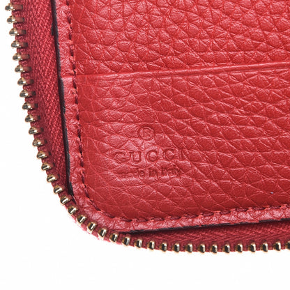 Gucci Pebbled Calfskin Medium Soho Zip Around Wallet Red 6 of 7