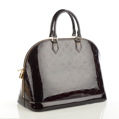 Louis Vuitton Vernis Alma GM Amarante 3 of 7