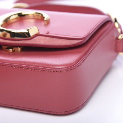 Chloe Shiny Calfskin Suede Mini C Double Carry Scarlet Pink 8 of 8