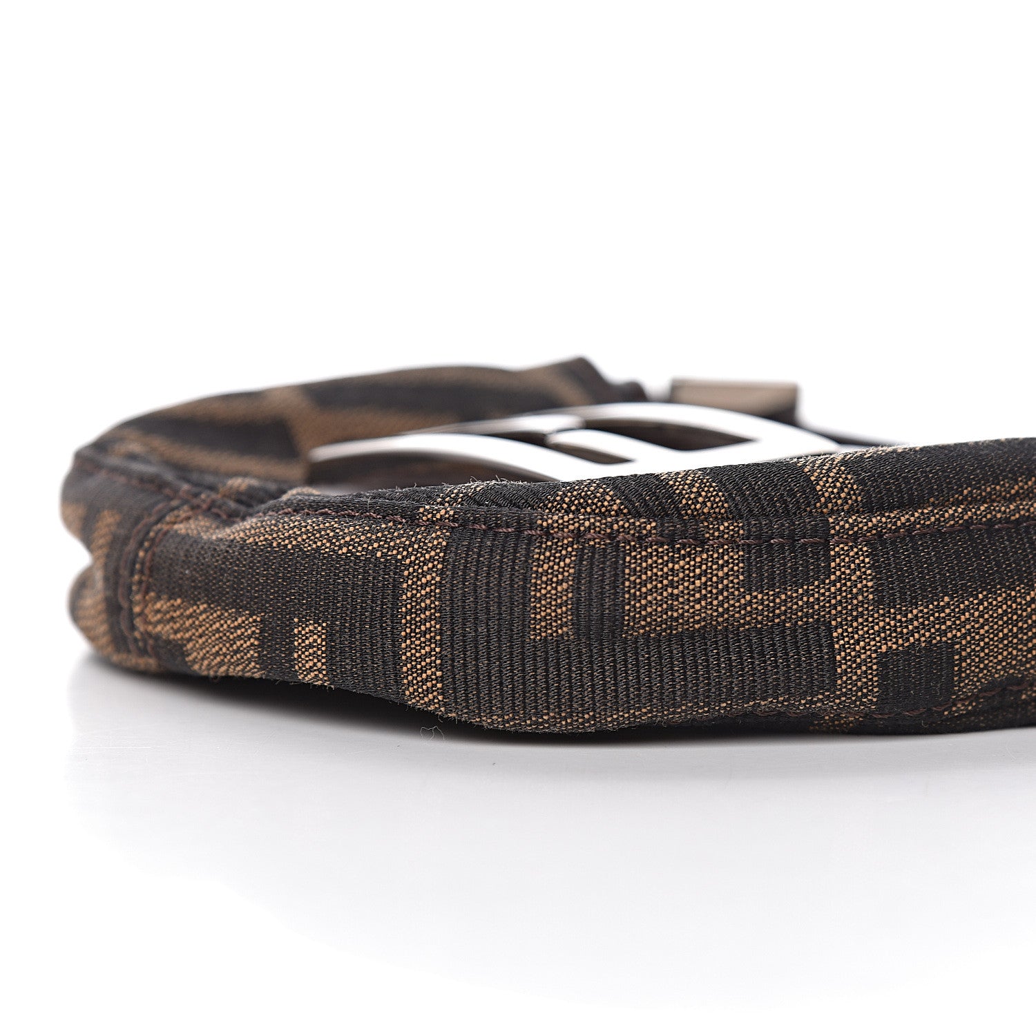 Fendi Zucca Mini Half Moon Baguette Tobacco 10 of 11