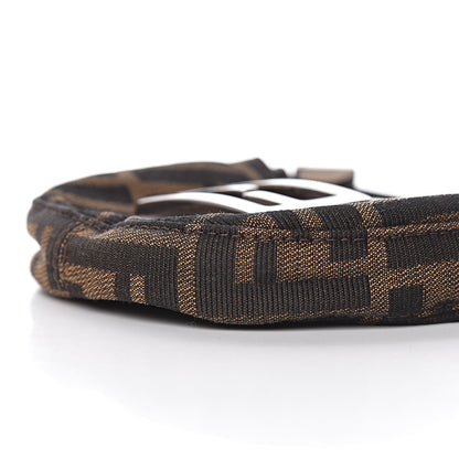Fendi Zucca Mini Half Moon Baguette Tobacco 10 of 11